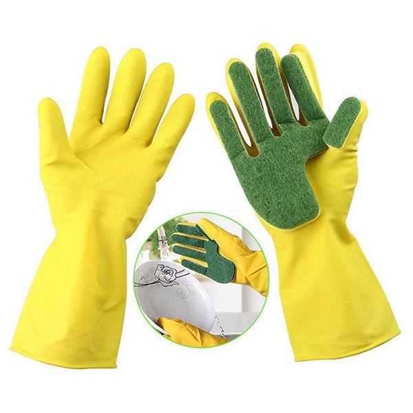 2 Pack Cleaning Sponge Gloves