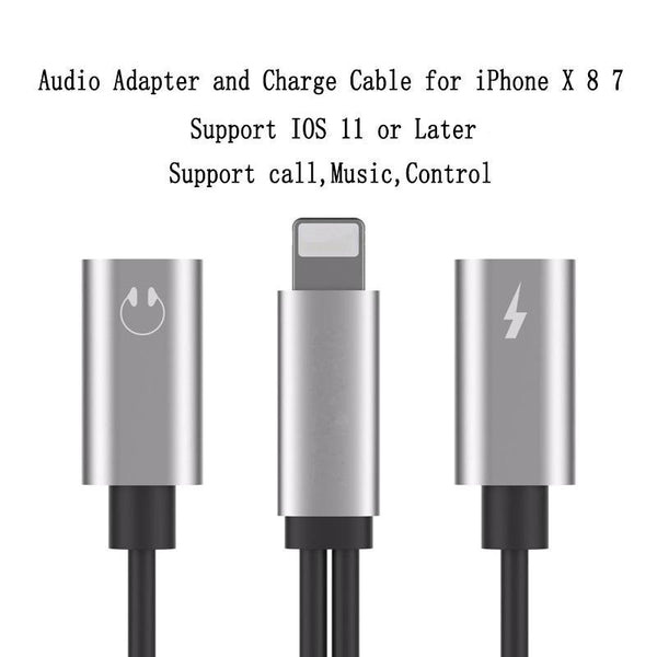 2 in 1 Earphone & Lightning Adapter for iPhone 7 | 7Plus