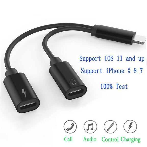 2 in 1 Earphone & Lightning Adapter for iPhone 7 | 7Plus