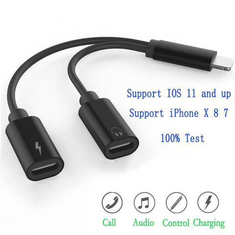 2 in 1 Earphone & Lightning Adapter for iPhone 7 | 7Plus