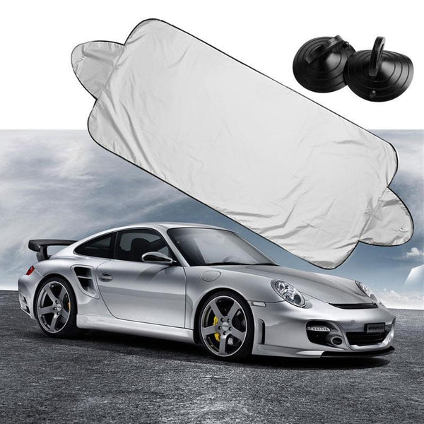 Premium Front Rear Windscreen Protection - Windshield Visor Cover Sun & Snow