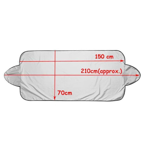 Premium Front Rear Windscreen Protection - Windshield Visor Cover Sun & Snow