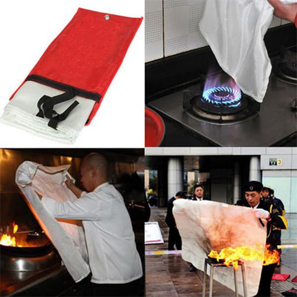Emergency Fire Blanket -  Safety Protector Extinguisher