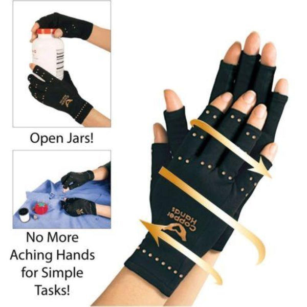 Compression Therapy Active Gloves - Copper Hands