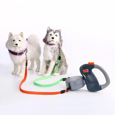 Dual Doggies Retractable Leash 3 M