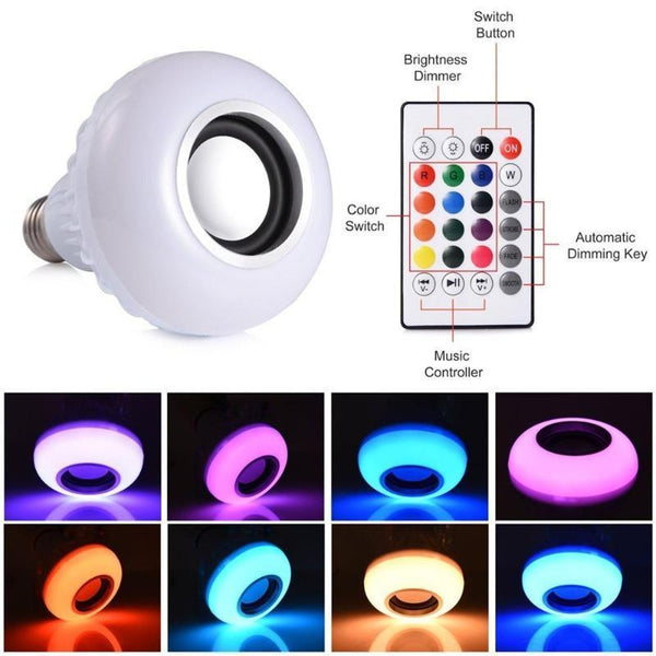 Smart Wireless Bluetooth LED Lamp Speaker
