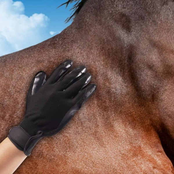 Pet Grooming Gloves For Cats, Dogs & Horses - Long & Short Fur