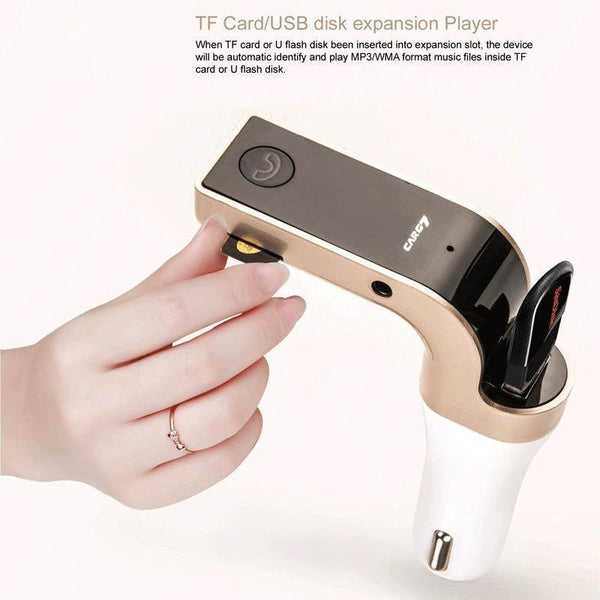 4 in 1 Car Stereo Wireless Bluetooth Charger FM Transmitter