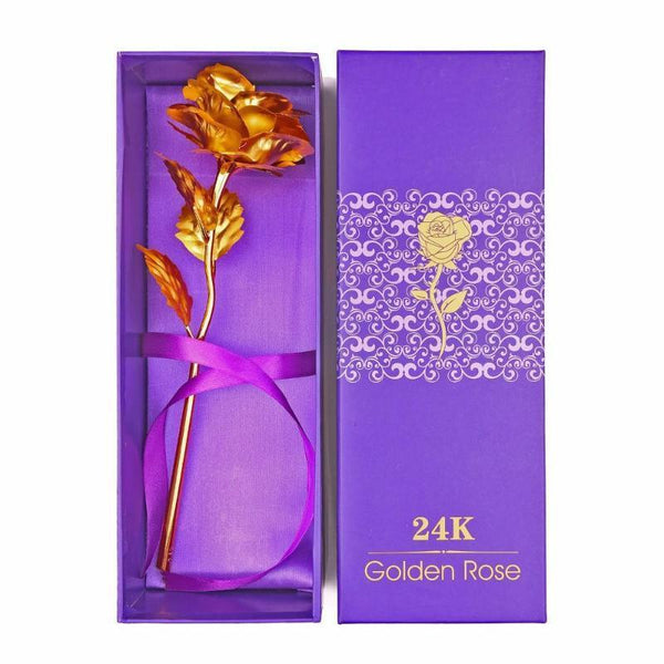 24K Gold Plated Rose Flower