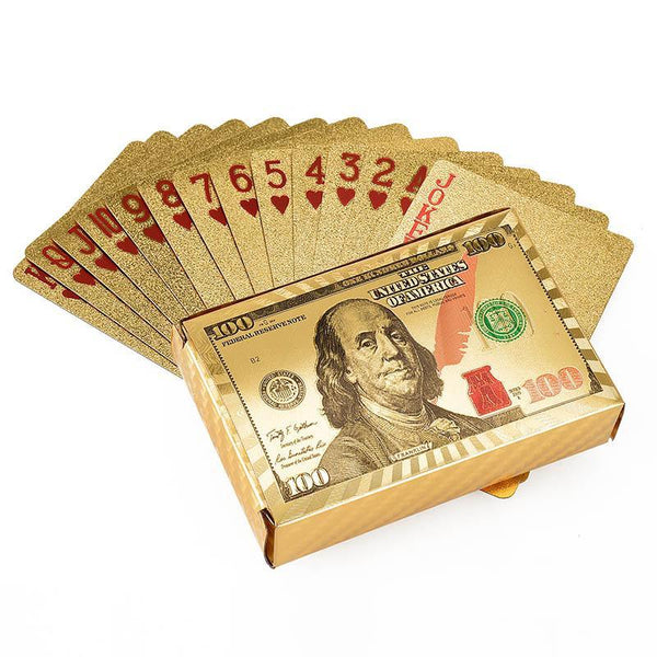 24K Gold Poker Playing Cards