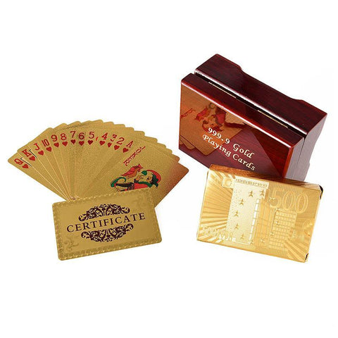 24K Gold Poker Playing Cards