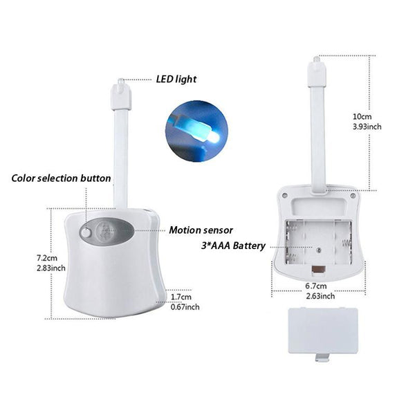 8 Colors Motion Sensor Bowl Light