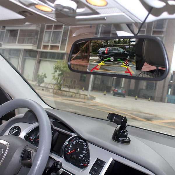 5 inch Color TFT LCD Car Rear View Mirror Monitor - Parking Backup Camera