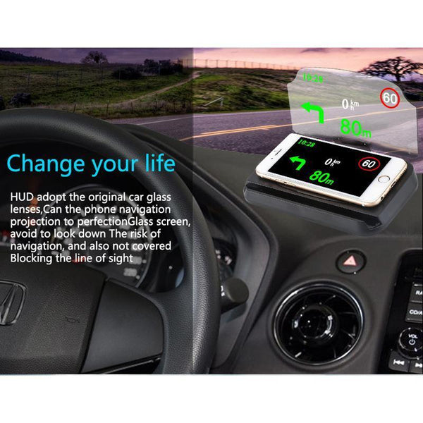 HUD Head Up GPS Navigation Display Bracket Holder - Mobile Phone Projector