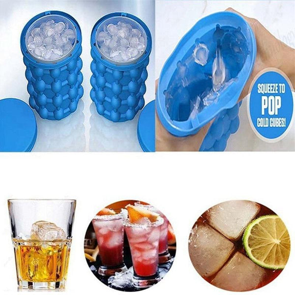 Genie Ice Cube Maker Silicone - Space Saving