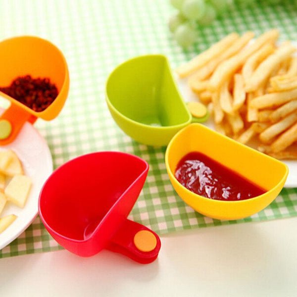 4 Pcs Dip Clip -  Dip Clip Bowls For Plates Sauce