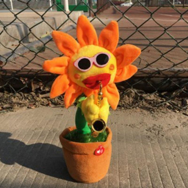 Singing&Dancing Sunflower with Saxophone
