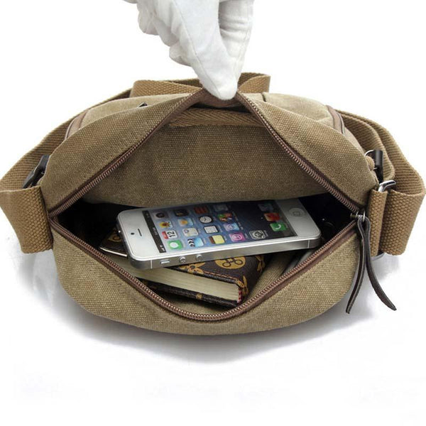 Stylish Men's Canvas Messenger Bag