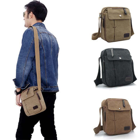Stylish Men's Canvas Messenger Bag