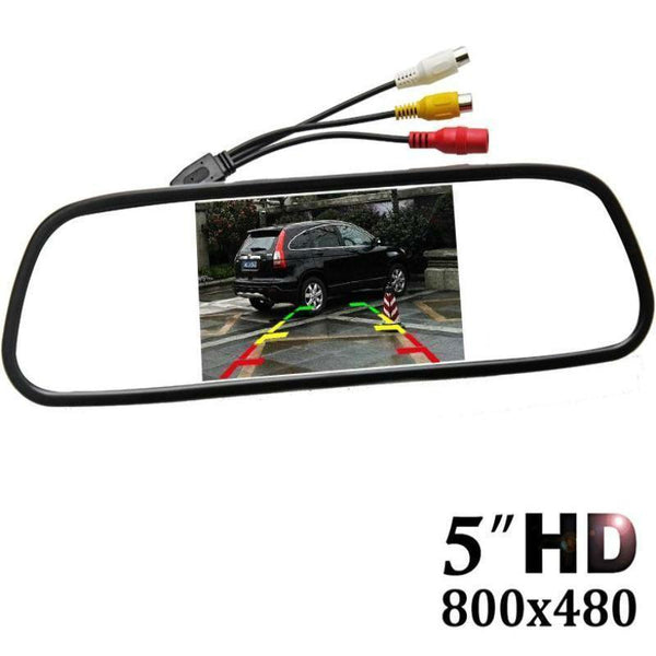 5 inch Color TFT LCD Car Rear View Mirror Monitor - Parking Backup Camera