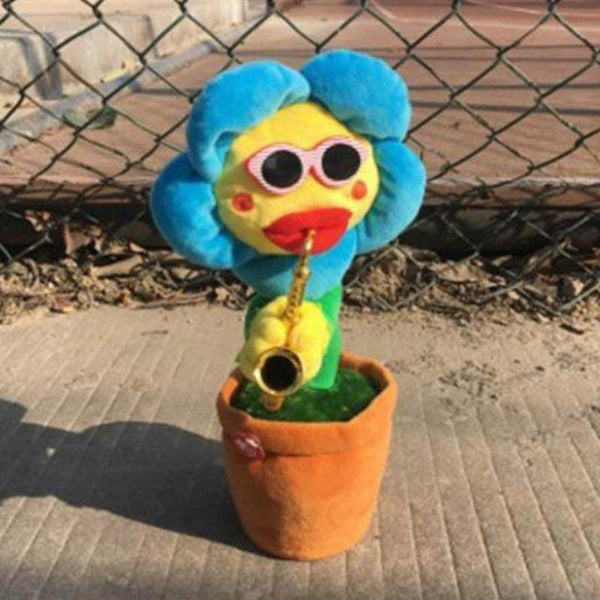 Singing&Dancing Sunflower with Saxophone