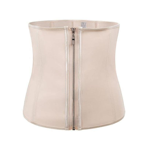 Latex Waist Trainer Body Shaper Corset with Zipper