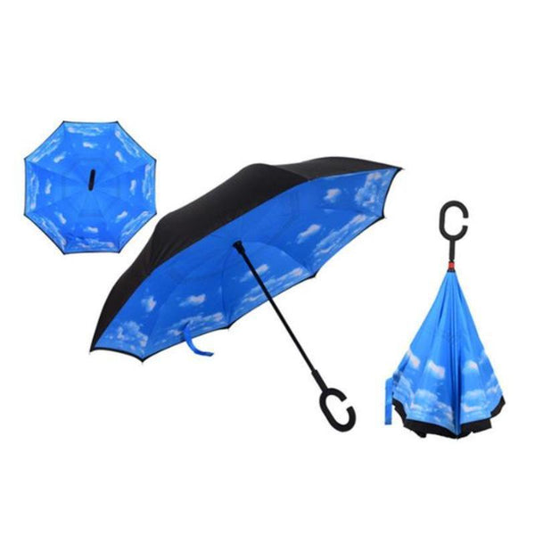 Rain & Windproof Double Layer Reversible Umbrella
