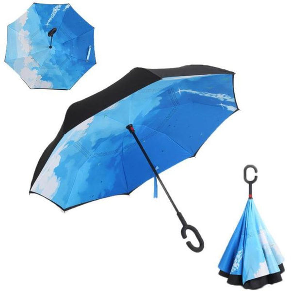 Rain & Windproof Double Layer Reversible Umbrella