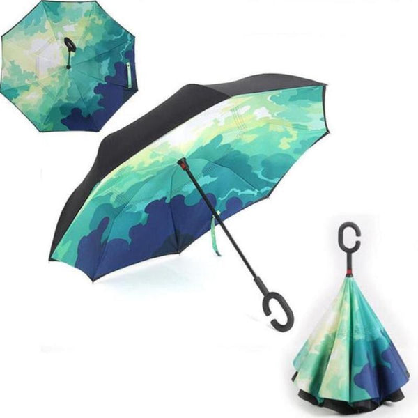 Rain & Windproof Double Layer Reversible Umbrella