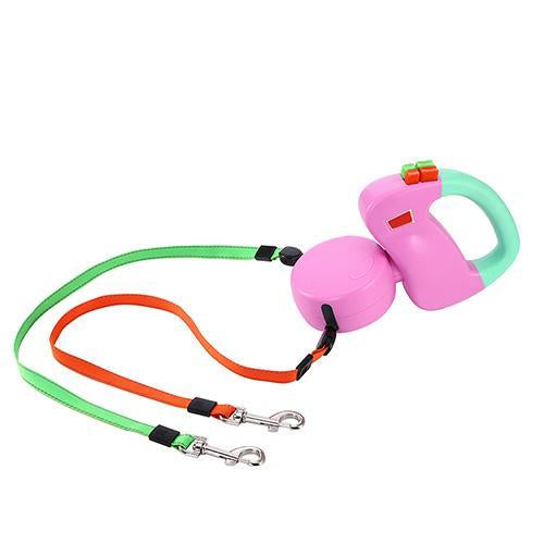 Dual Doggies Retractable Leash 3 M