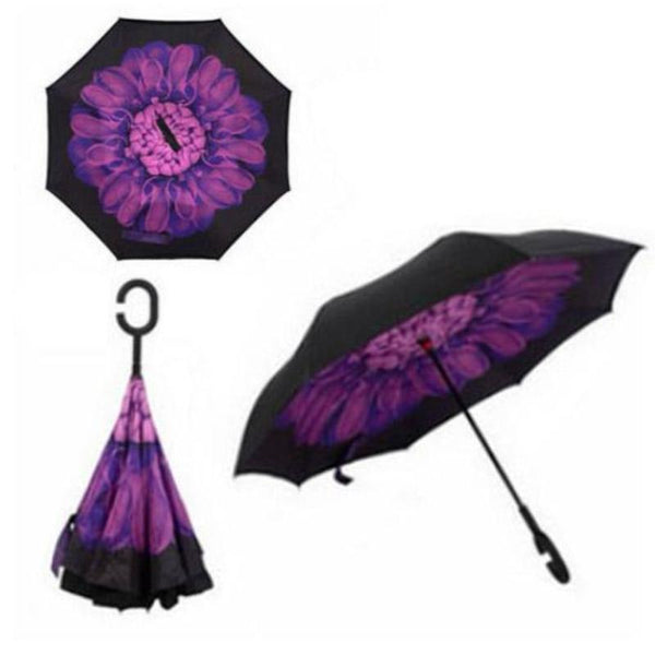Rain & Windproof Double Layer Reversible Umbrella