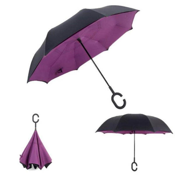 Rain & Windproof Double Layer Reversible Umbrella