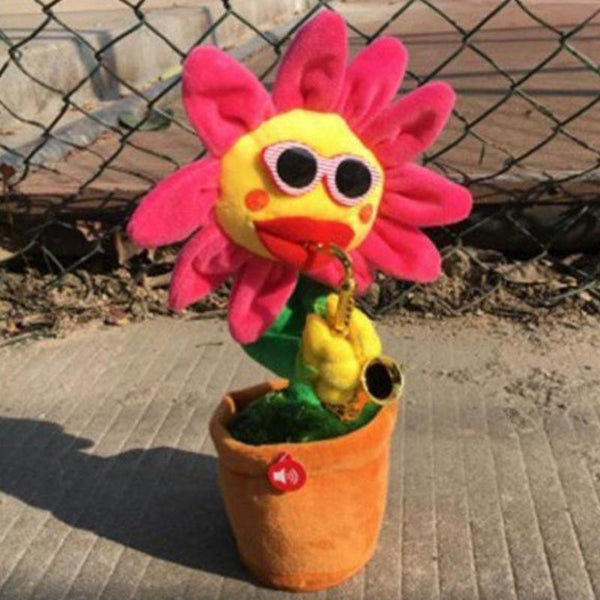 Singing&Dancing Sunflower with Saxophone