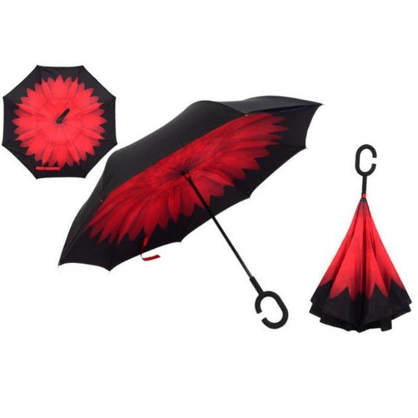 Rain & Windproof Double Layer Reversible Umbrella