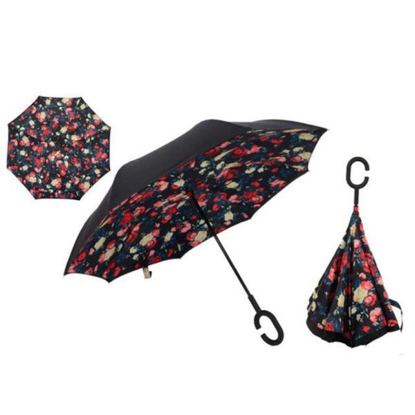 Rain & Windproof Double Layer Reversible Umbrella